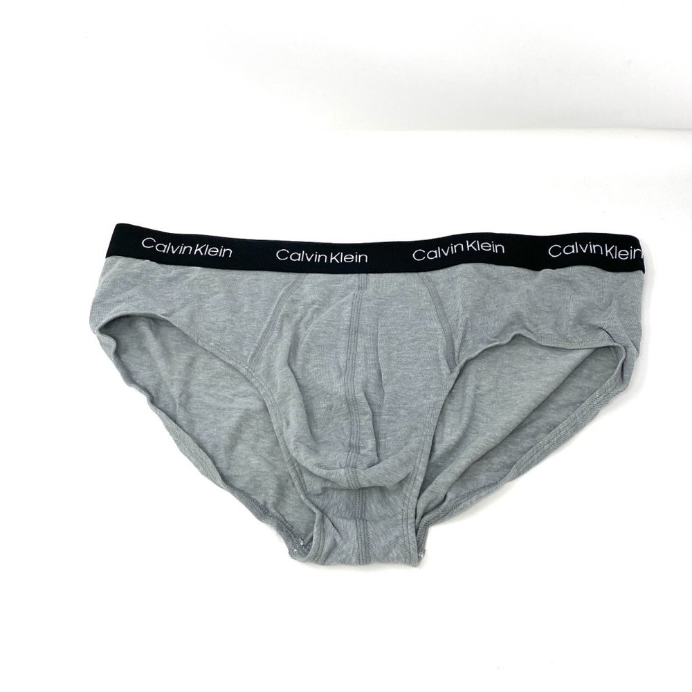💖MEGA SALE💖 Calvin Klein Cotton 3 Pack Hip Brief Red Gray Men XL NP21660910 - Picture 7 of 8